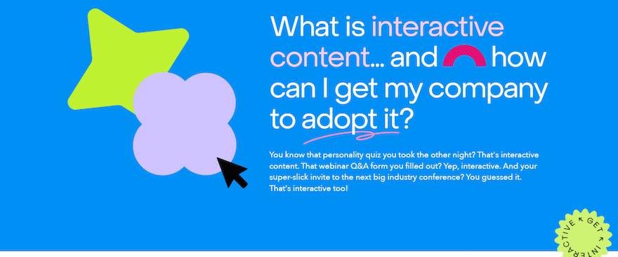 Screenshot of the Ceros article titled 'What is interactive content…and how can I get my company to adopt it?'