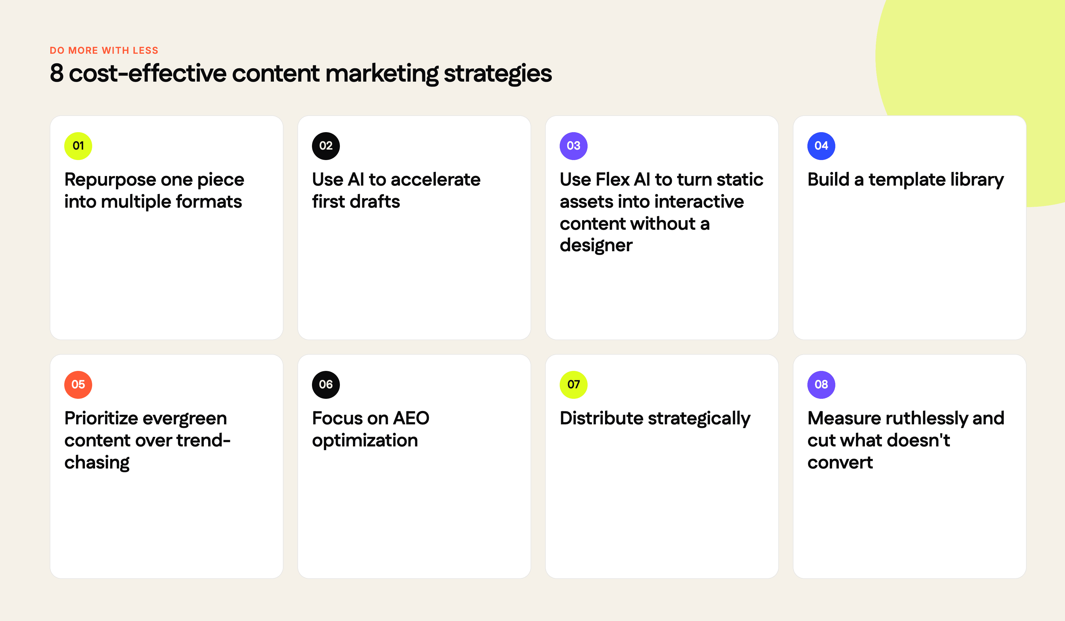 8 cost-effective content marketing strategies