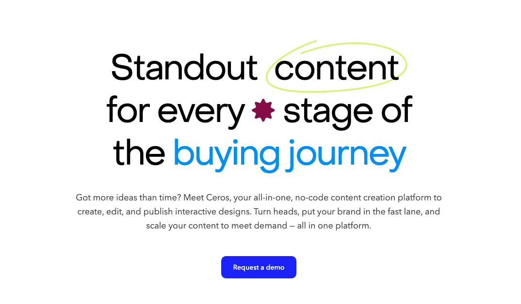 Standout content for every stage of the buying journey