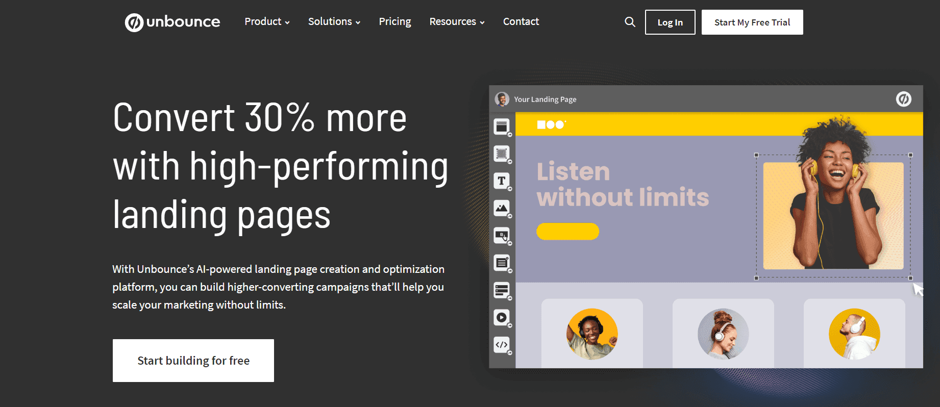 Unbounce Home